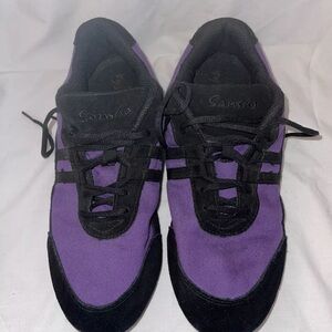 Sansha Purple and Black Dance Sneakers